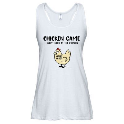Chicken Game Dont Look At The Chicken Funny Ladies Essential Flowy Tank
