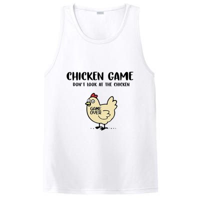 Chicken Game Dont Look At The Chicken Funny PosiCharge Competitor Tank
