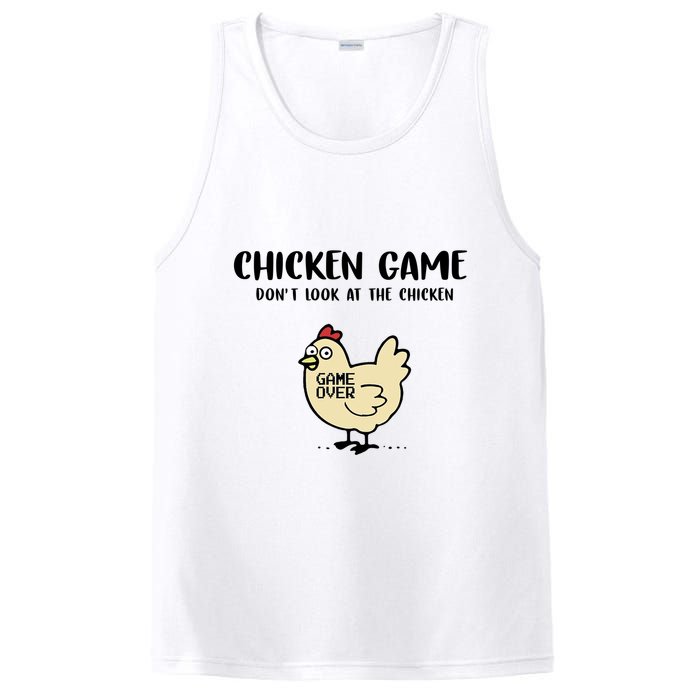 Chicken Game Dont Look At The Chicken Funny PosiCharge Competitor Tank