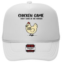 Chicken Game Dont Look At The Chicken Funny Trucker Hat