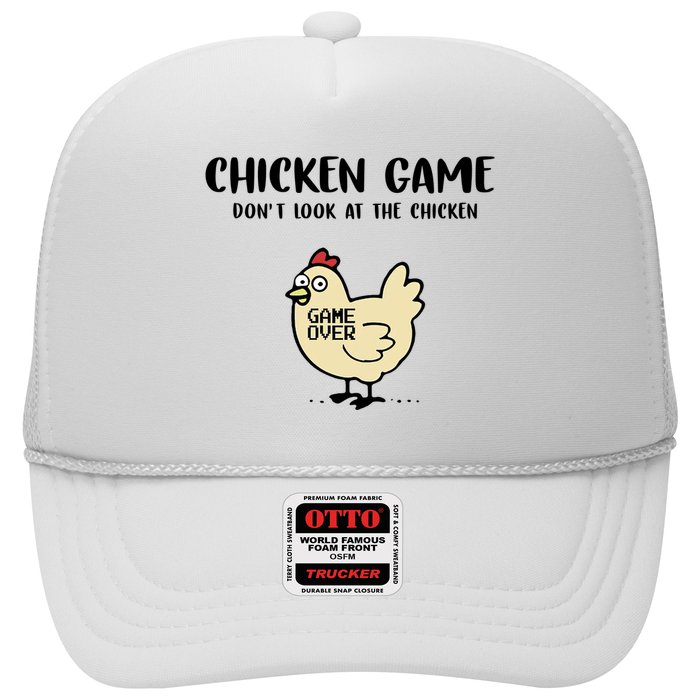 Chicken Game Dont Look At The Chicken Funny Trucker Hat