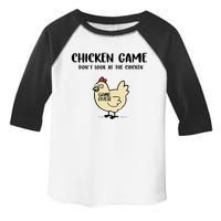 Chicken Game Dont Look At The Chicken Funny Toddler Fine Jersey T-Shirt