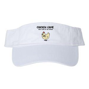 Chicken Game Dont Look At The Chicken Funny Valucap Bio-Washed Visor