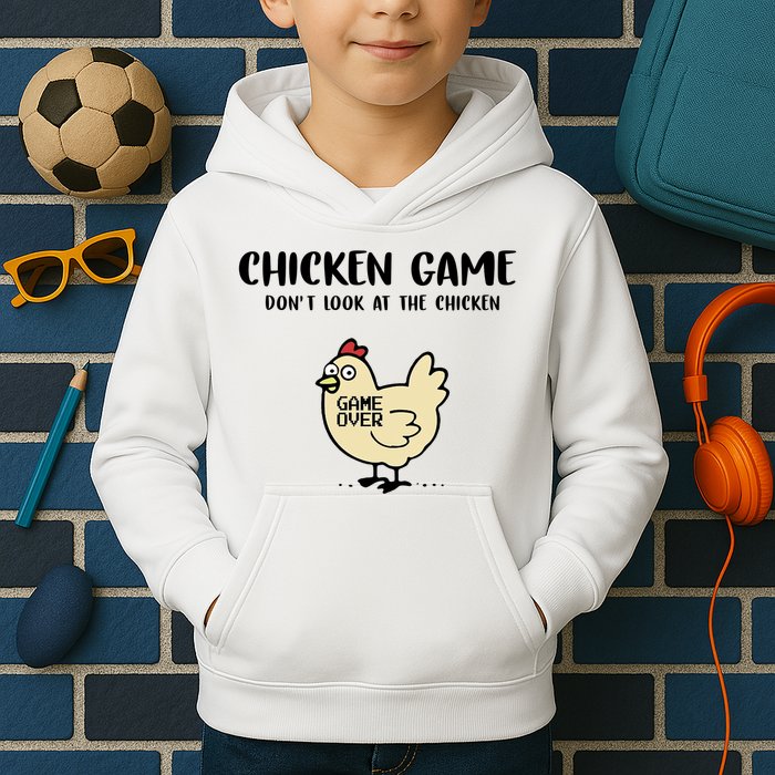 Chicken Game Dont Look At The Chicken Funny Kids Hoodie