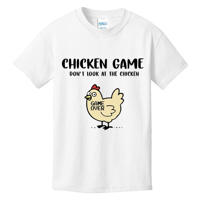 Chicken Game Dont Look At The Chicken Funny Kids T-Shirt
