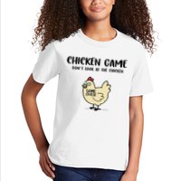 Chicken Game Dont Look At The Chicken Funny Kids T-Shirt