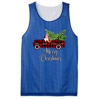 Christmas Gnome Driving Red Buffalo Plaid Christmas Truck Great Gift Mesh Reversible Basketball Jersey Tank