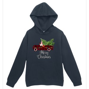 Christmas Gnome Driving Red Buffalo Plaid Christmas Truck Great Gift Urban Pullover Hoodie