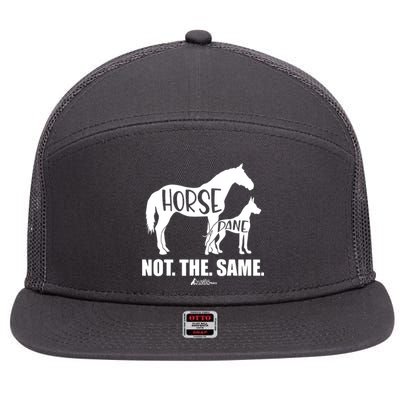 Cute Great Dane Top Funny Dog Mom Horse Dane Not The Same 7 Panel Mesh Trucker Snapback Hat