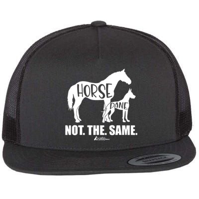 Cute Great Dane Top Funny Dog Mom Horse Dane Not The Same Flat Bill Trucker Hat