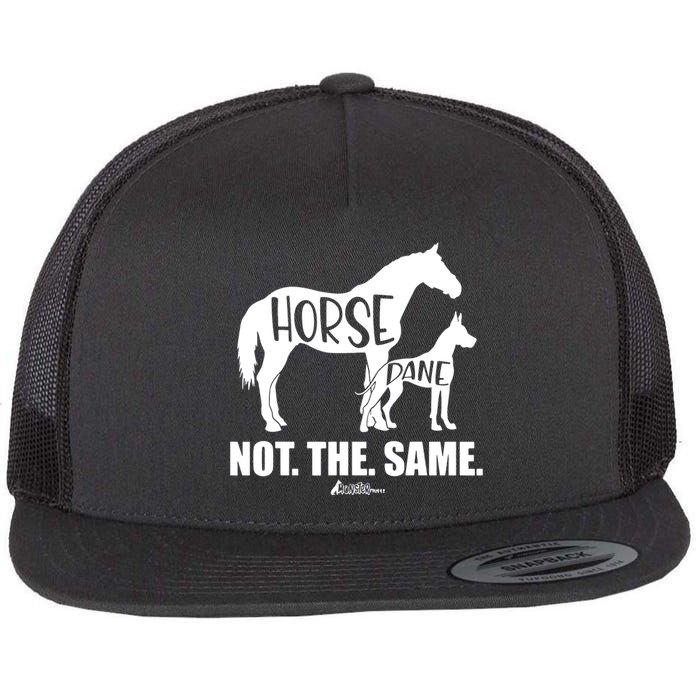 Cute Great Dane Top Funny Dog Mom Horse Dane Not The Same Flat Bill Trucker Hat