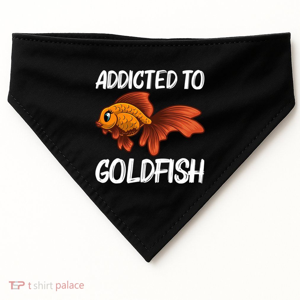 Cute Goldfish Design Pet Fish Goldfish Lover Gift USA-Made Doggie Bandana