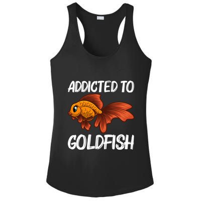 Cute Goldfish Design Pet Fish Goldfish Lover Gift Ladies PosiCharge Competitor Racerback Tank