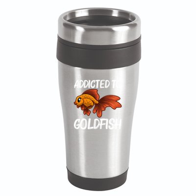 Cute Goldfish Design Pet Fish Goldfish Lover Gift 16oz Travel Tumbler