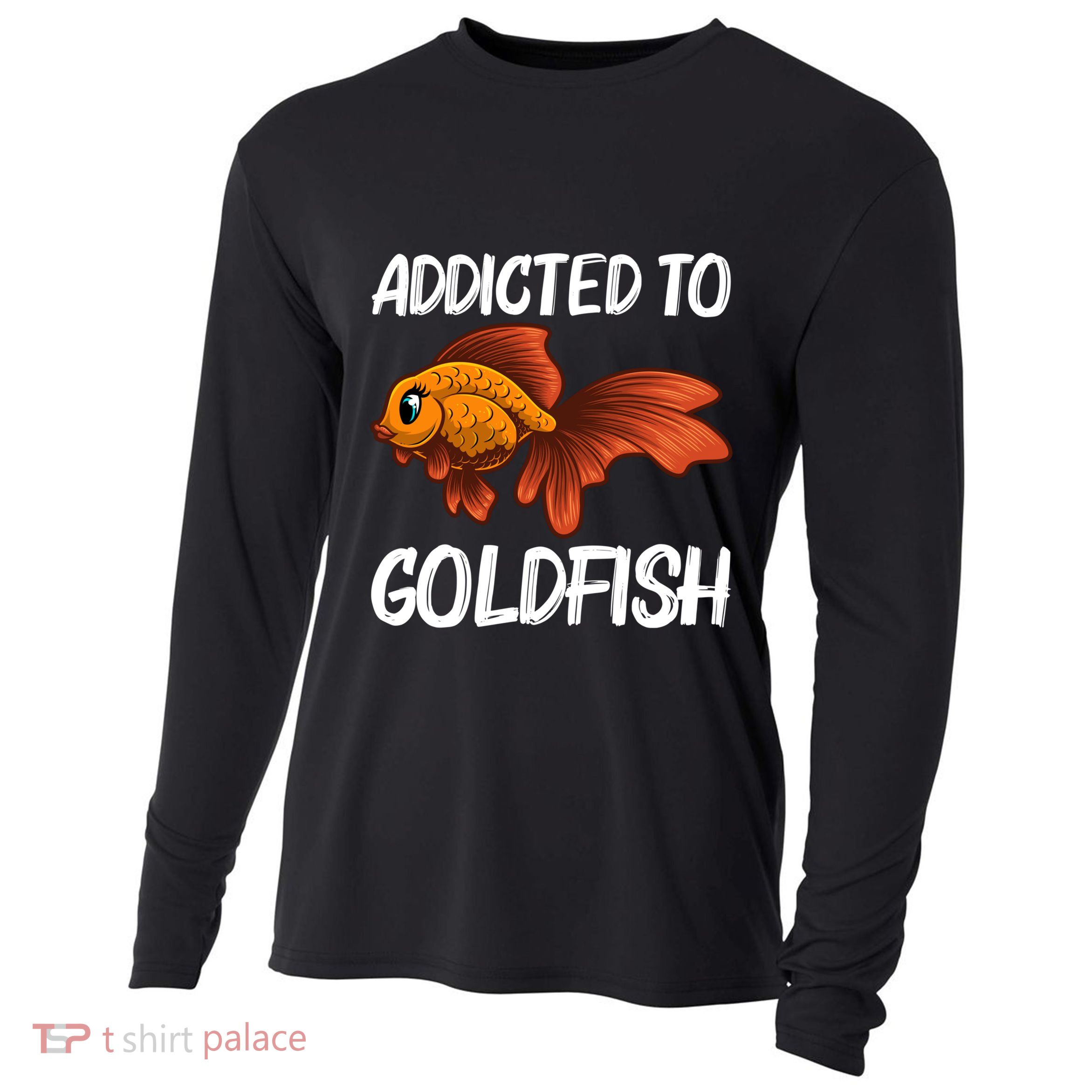 Cute Goldfish Design Pet Fish Goldfish Lover Gift Cooling Performance Long Sleeve Crew