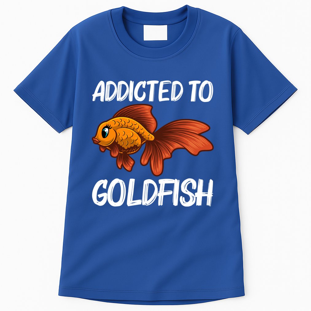 Cute Goldfish Design Pet Fish Goldfish Lover Gift Tall T-Shirt