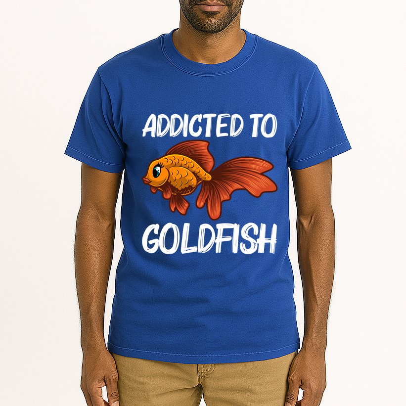 Cute Goldfish Design Pet Fish Goldfish Lover Gift Tall T-Shirt