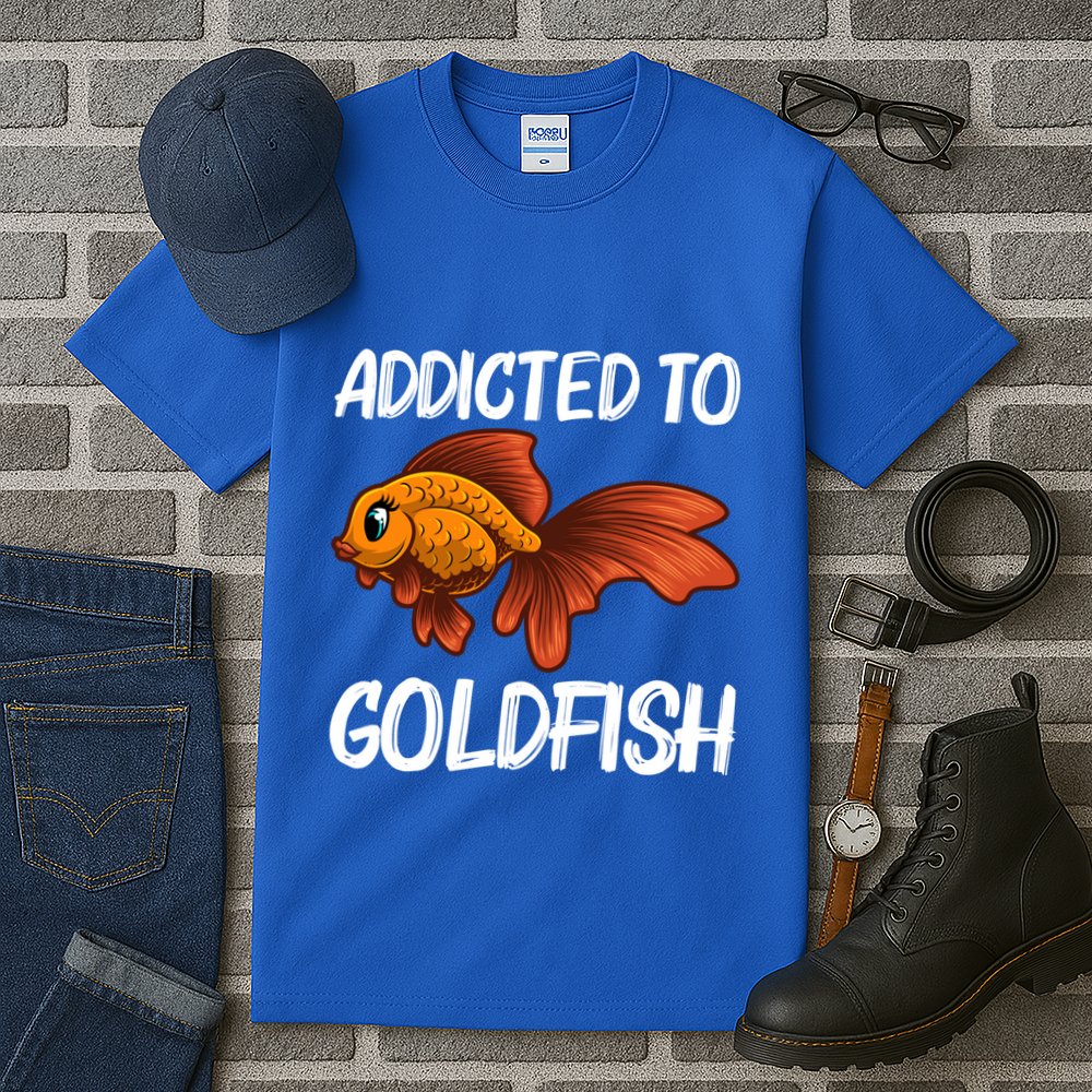 Cute Goldfish Design Pet Fish Goldfish Lover Gift Tall T-Shirt