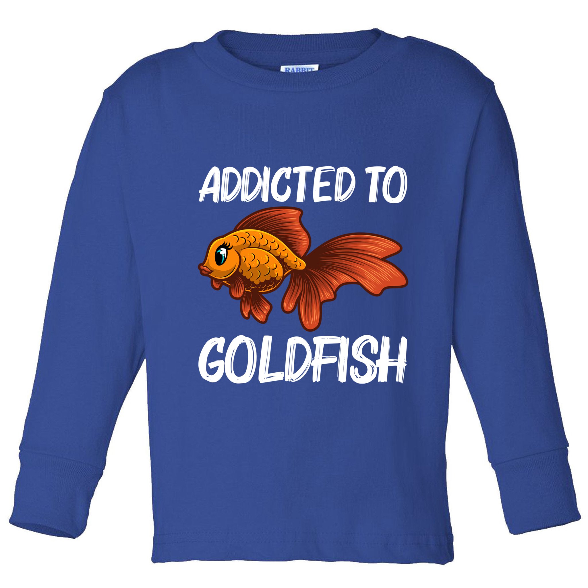 Cute Goldfish Design Pet Fish Goldfish Lover Gift Toddler Long Sleeve Shirt
