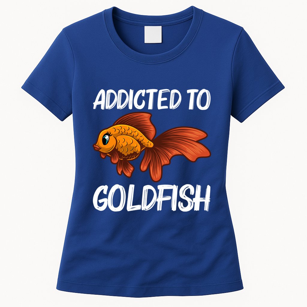 Cute Goldfish Design Pet Fish Goldfish Lover Gift Womens T-Shirt