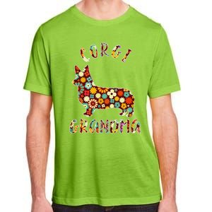 Corgi Grandma Dog Grandma Funny Corgi Owner Adult ChromaSoft Performance T-Shirt