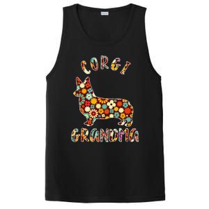 Corgi Grandma Dog Grandma Funny Corgi Owner PosiCharge Competitor Tank