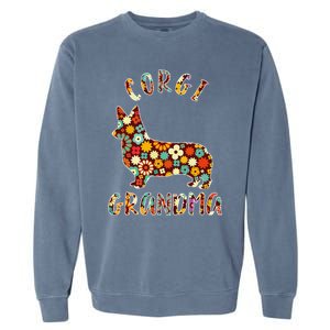 Corgi Grandma Dog Grandma Funny Corgi Owner Garment-Dyed Sweatshirt