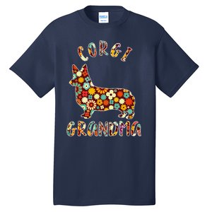 Corgi Grandma Dog Grandma Funny Corgi Owner Tall T-Shirt