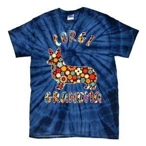 Corgi Grandma Dog Grandma Funny Corgi Owner Tie-Dye T-Shirt