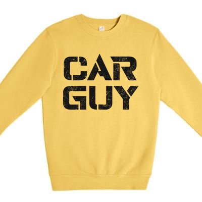 Car Guy Distressed Premium Crewneck Sweatshirt