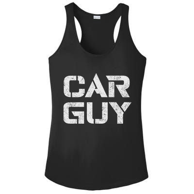Car Guy Distressed Ladies PosiCharge Competitor Racerback Tank