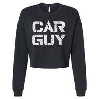 Car Guy Distressed Cropped Pullover Crew