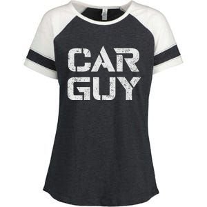 Car Guy Distressed Enza Ladies Jersey Colorblock Tee