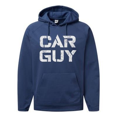 Car Guy Distressed Performance Fleece Hoodie