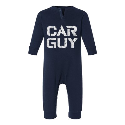 Car Guy Distressed Infant Fleece One Piece