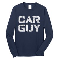 Car Guy Distressed Long Sleeve Shirt