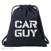 Car Guy Distressed Drawstring Bag
