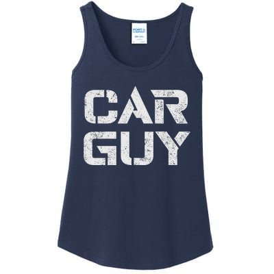 Car Guy Distressed Ladies Essential Tank