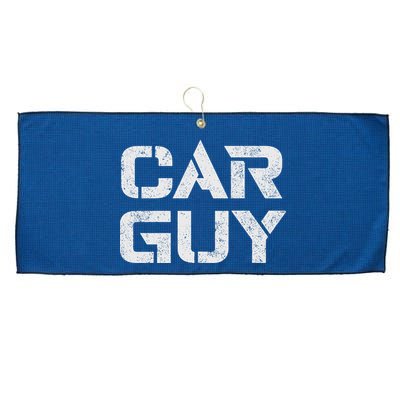 Car Guy Distressed Large Microfiber Waffle Golf Towel