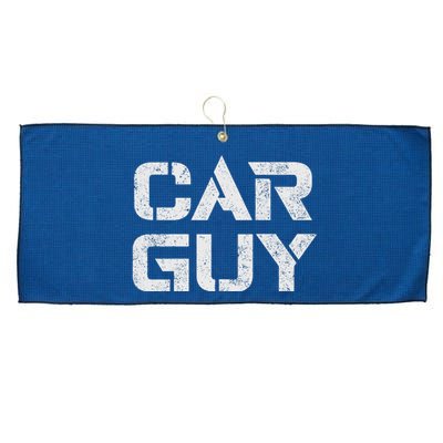 Car Guy Distressed Large Microfiber Waffle Golf Towel