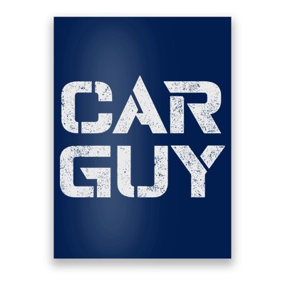 Car Guy Distressed Poster