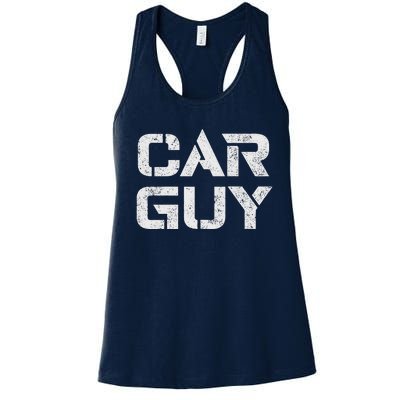 Car Guy Distressed Women's Racerback Tank