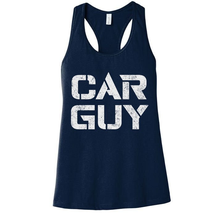 Car Guy Distressed Womens Tank Top