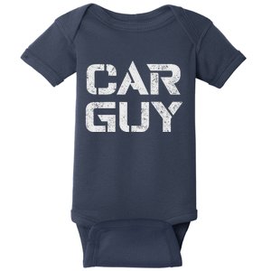 Car Guy Distressed Baby Bodysuit