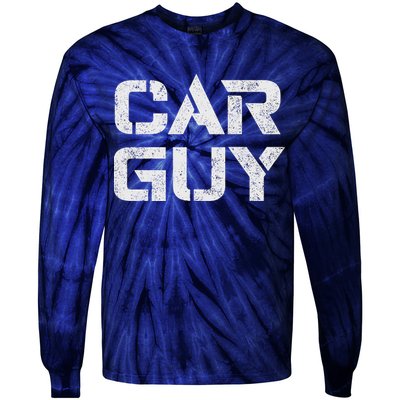 Car Guy Distressed Tie-Dye Long Sleeve Shirt