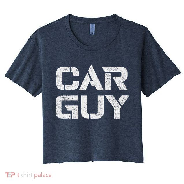 Car Guy Distressed Crop Top