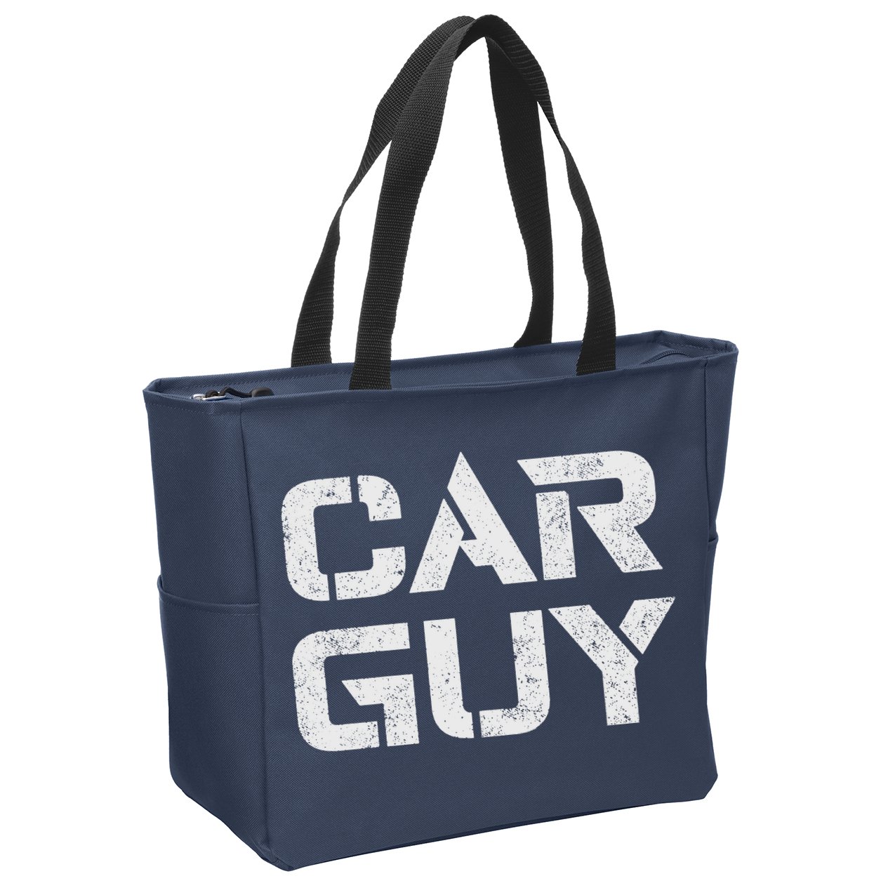 Car Guy Distressed Zip Tote Bag