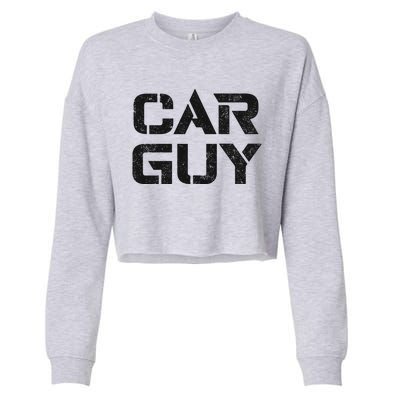 Car Guy Distressed Cropped Pullover Crew