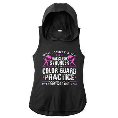 Color Guard Design For Men Women Winter Guard Marching Band Ladies PosiCharge Tri-Blend Wicking Draft Hoodie Tank