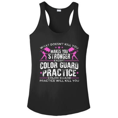 Color Guard Design For Men Women Winter Guard Marching Band Ladies PosiCharge Competitor Racerback Tank